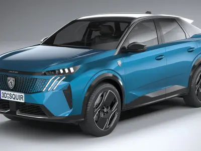 Peugeot E-3008 2024 3D model purchase
