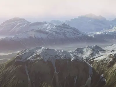 Iceland Mountains Environment - Unity 2017-18-19 Projects 3D model