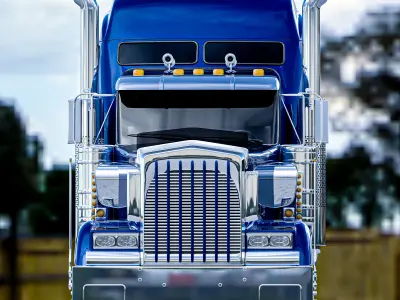 Kenworth W900 truck  3D model