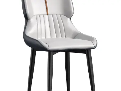 Modern Black Chair 3D model