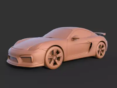 Porsche Cayman GT4 2015 3D print model