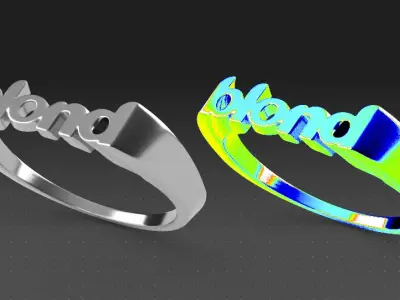 Frank Ocean Blonde Ring 3D print model