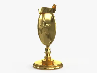 Award Trophy 04 Low-poly 3D model