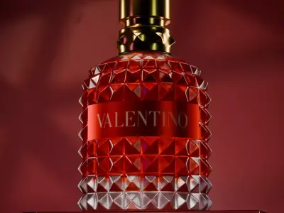 Crimson Elegance  Premium Valentino  Low-poly 3D model