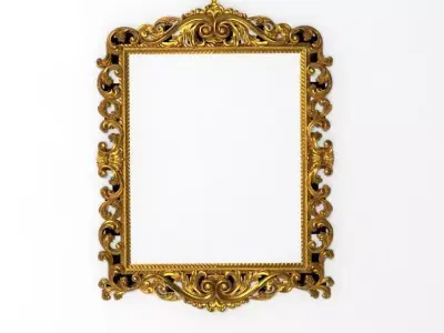 carved frame  3D model buy
