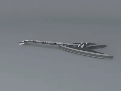 Jackson concept guitar Free 3D model
