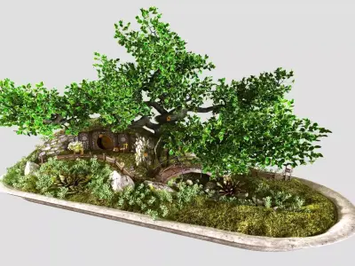 bonsai style hobbit 3D model