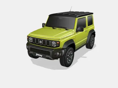 Suzuki Jimny 2019 Low-poly 3D model