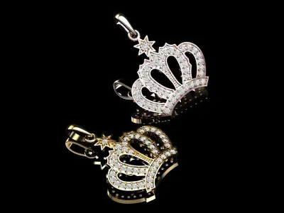 Crown Diamond Pendant  3D print model