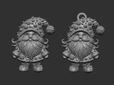 christmas candy sanda decor  3D print model