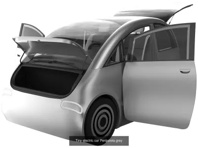 Small Electric Car 3D Model Pack