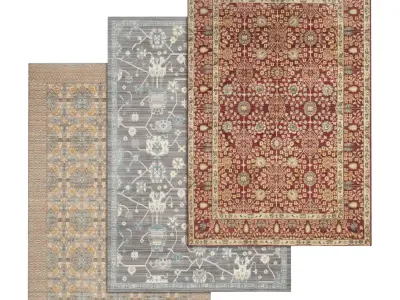 Rug Set 483 3D model