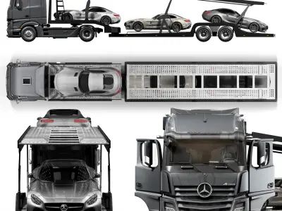 benz actros 3D model