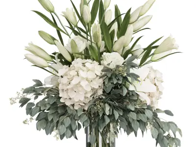 Flower In Vase 74 3D model