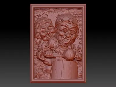  Happy old age 3D print model