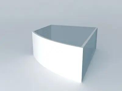 Model auta glass building with car in it Free 3D model