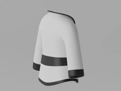 Japanese Karate Uniform Suit 3D model