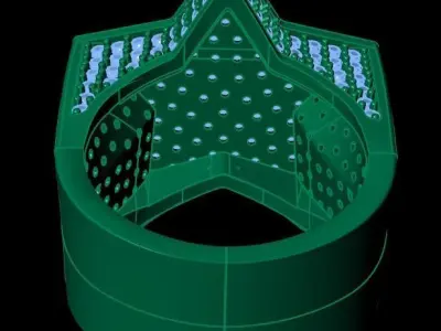 hiphop star ring  3D print model