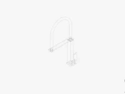 Sink Mixer - Luxury - Style Low-poly 3D model