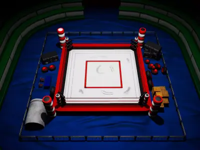 Mini Arena  Low-poly 3D model