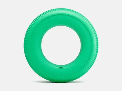 15x7 Firestone 890-15 Tire 3D print model