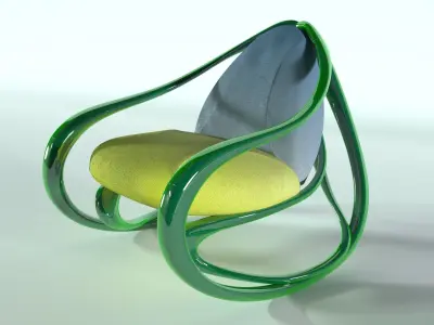 Rocking armchair Move ukrainian 3D model