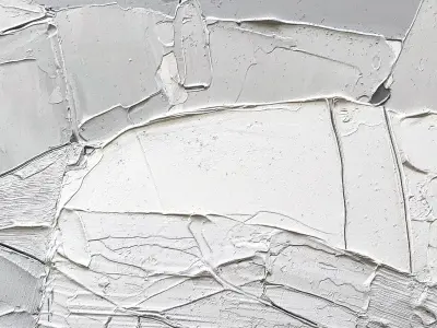 Plaster Two Photo Frame  04 Low-poly 3D model
