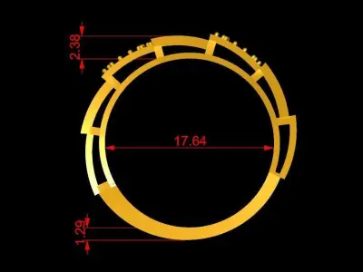Band Ring  3D print model