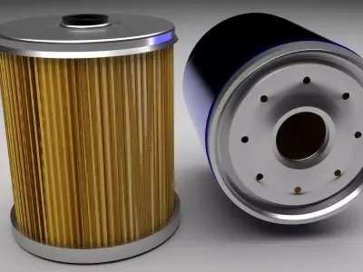 Car Oil Filters 3D model