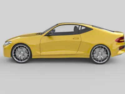 Generic Modern Muslce Car 2021 3D model