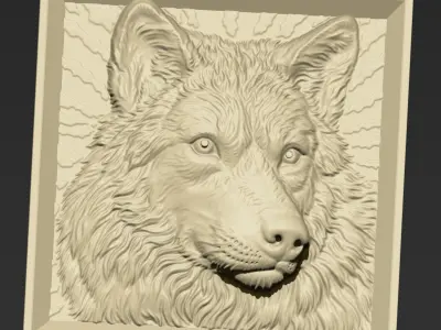 Wolf Head A11 3D print model