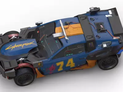 QuadraType66  Cyberpunk 2077 Low-poly 3D model