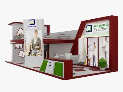 Booth Exhibition Stand a475a 3D model