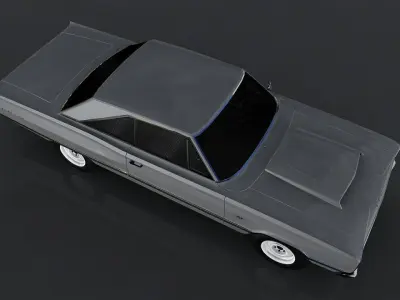 Dodge Coronet 1967  Low-poly 3D model