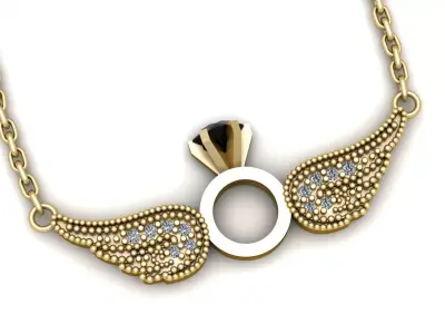 Wing Pendant 3D print model