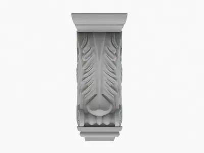 Scroll Corbel 17 3D model
