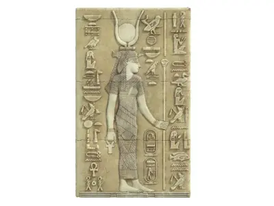 Isis Goddes Low-poly 3D model