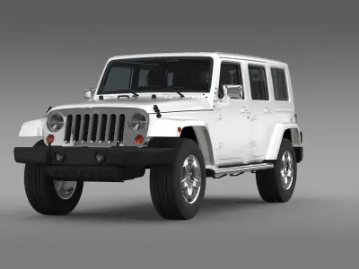 Jeep Wrangler Unlimited ENVI 3D model