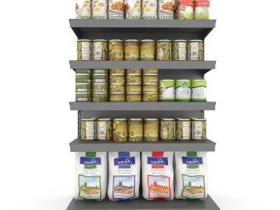 canned food 09 3D Low-poly 3D model