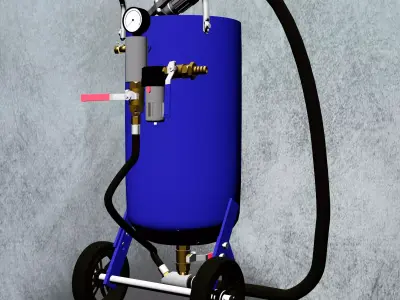 10 gal Sandblasting Pot 3D model