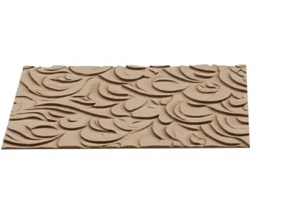 decor set wall panel wall relief mural CNC 61 3D model