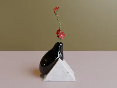 Drop vase plant pot 3D model