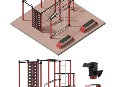Sports complex street sport S-20 3D model