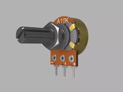 10K Potentiometer without PCB Board 3D print model