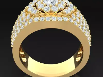 Luxury Men Rings Designs 4MR013 3D print model