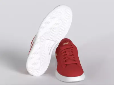 PUMA Sneaker Low-poly 3D model