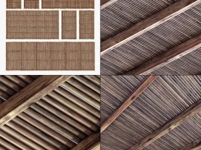 Branch thin thick straight decor n2 3D model
