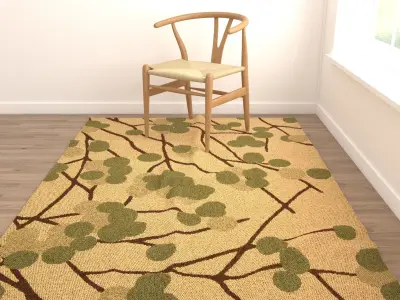 Rugs No 2 Low-poly 3D model