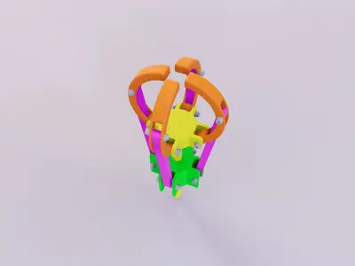 MXT3D - Gripper 04 Claws 3D model