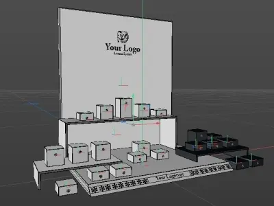 Luxury showcase model 3D model